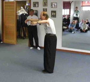 Prof. Duan demonstrating Wuji Chi Kung